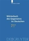 Peter Rolf Lutzeier - Peter Rolf Lutzeier: Wörterbuch des Gegensinns im Deutschen - Band 3: R-Z