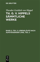 Theodor Gottlieb von Hippel - Theodor Gottlieb von Hippel: Th. G. v. Hippels sämmtliche Werke - Band 2, Teil 2: Lebensläufe nach aufsteigender Linie, Teil 2