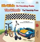 Kidkiddos Books, Inna Nusinsky - The Wheels The Friendship Race (Afrikaans English Bilingual Book for Kids)