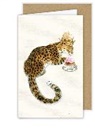 Doppelkarte. Jaguar / blanko