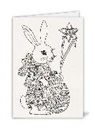Doppelkarte. Osterhase / B6