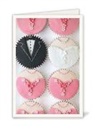 Doppelkarte. Glücksbringer - Wedding Cupcakes / blanko