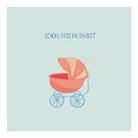 Postkarte / Kinderwagen