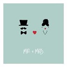 Postkarte / Mr / Mrs /