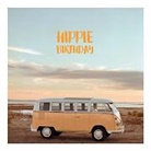Postkarte / VW Bus Hippie Birthday
