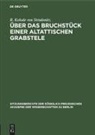 R. Kekule von Stradonitz. - Über das Bruchstück einer altattischen Grabstele