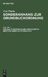 Fritz Baur, Paul Thieme - Paul Thieme: Sonderanhang zur Grundbuchordnung: Für das französisch und amerikanisch besetzte Gebiet Württembergs