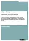 Johanna Villringer - Einführung in die Psychologie
