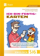 Sonja Birnmeyer-Haase, Lena-Christin Grzelachowski - Ich-bin-fertig-Karten Englisch Klassen 5-6