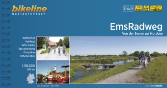 Esterbauer Verlag, Esterbauer Verlag - EmsRadweg - Von der Senne zur Nordsee 1:50.000, 380 km, wetterfest/reißfest, GPS-Tracks Download, LiveUpdate