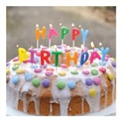 Doppelkarte. Birthday Kuchen / plastikfrei