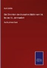 Karl Schiller - Die Chroniken der deutschen Städte vom 14. bis ins 16. Jahrhundert