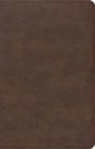Holman Bible Publishers - KJV Single-Column Compact Bible, Brown Leathertouch