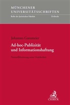 Johannes Gansmeier - Ad-hoc-Publizität und Informationshaftung