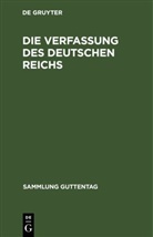 Degruyter - Die Verfassung des Deutschen Reichs