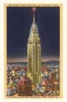 Vintage Journal Empire State Building at Night, New York City
