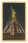 Vintage Journal Night, Statue of Liberty, New York City