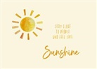 Holzschliffkarte / feel like sunshine