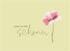 Holzschliffkarte / Blume ein Jahr schöner