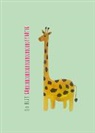 Holzschliffkarte / Giraffe großartig