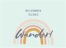 Holzschliffkarte / Regenbogen willkommen kleines Wunder