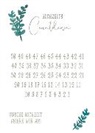 Holzschliffkarte / Countdown Hochzeit