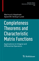 Marinus A Kaashoek, Marinus A. Kaashoek, Sjoerd M Verduyn Lunel, Sjoerd M. Verduyn Lunel - Completeness Theorems and Characteristic Matrix Functions