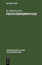 M. Balarin - Festkörperphysik