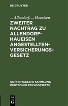 Allendorf, . . . Allendorf, ... Allendorf, Haueisen, . . . Haueisen, ... Haueisen - Zweiter Nachtrag zu Allendorf-Haueisen Angestelltenversicherungsgesetz