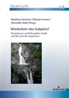 Dmitri Bak, Matthias Fechner, Nikolas Immer, Hiroko Masumoto, Stephanie Sandler, Henrieke Stahl - Wiederkehr des Subjekts?