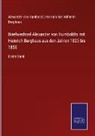 Heinrich Karl Wi Berghaus, Heinrich Karl Wilhelm Berghaus, Alexander Von Humboldt - Briefwechsel Alexander von Humboldts mit Heinrich Berghaus aus den Jahren 1825 bis 1858
