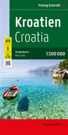 freytag &amp; berndt - Kroatien, Straßenkarte 1:500.000, freytag & berndt