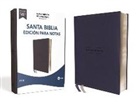 Nueva Versión Internacional, Vida - NVI, Santa Biblia, Revisión 2022, Edición para notas, Leathersoft, Azul marino, Palabras de Jesús en Rojo, Comfort Print