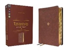 Zondervan - NKJV, Thompson Chain-Reference Bible, Large Print, Leathersoft, Brown, Red Letter, Thumb Indexed, Comfort Print