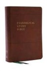 Thomas Nelson, Thomas Nelson - Nkjv, Evangelical Study Bible, Leathersoft, Brown, Red Letter, Thumb
