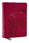 Thomas Nelson, Thomas Nelson - Nkjv, Evangelical Study Bible, Leathersoft, Rose, Red Letter, Thumb
