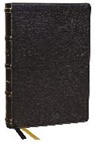Thomas Nelson - KJV Holy Bible with Apocrypha and 73,000 Center-Column Cross References, Black Genuine Leather, Red Letter, Comfort Print: King James Version