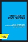 Johann Jakob Baegert - Observations in Lower California