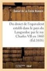 Daniel de la Coste Romain, De la coste romain-d - Traicte du droict de l equivalent