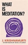 J Krishnamurti, J. Krishnamurti - What is Meditation?