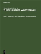 Viktor Michels, H. Rosenkranz, Sächsische Akademie Der Wissenschaften, R. Schäftlein, H. Schrickel, K. Spangenberg - Thüringisches Wörterbuch - Band 5, Lieferung 12, 13, 14: Spritzenhaus - Syringenstrauch