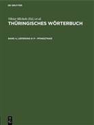Viktor Michels, Heinz Rosenkranz, Sächsische Akademie Der Wissenschaften, Herbert Schrickel - Thüringisches Wörterbuch - Band 4, Lieferung 9: P - Pfingstmaie