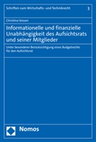 Christina Vossen - Informationelle und finanzielle Unabhängigkeit des Aufsichtsrats und seiner Mitglieder