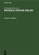 P. Görlich, E Gutsche, E. Gutsche, K. Müller - Physica status solidi - Volume 3, Number 9: Physica status solidi. Volume 3, Number 9