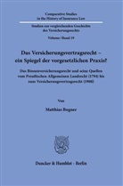 Matthias Bogner - Das Versicherungsvertragsrecht - ein Spiegel der vorgesetzlichen Praxis?