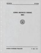 U. S. Navy Bureau of Ordnance - German Underwater Ordnance Mines (Kriegsmarine Technical Studies)