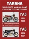 Floyd Clymer - Yamaha Ya5 and Ya6 Workshop Manuals and Illustrated Parts Lists 1961-1967