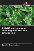 Gomathi Swaminathan - Attività antitumorale delle foglie di cucumis sativus linn