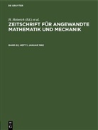 H. Heinrich, G. Schmid - Zeitschrift für Angewandte Mathematik und Mechanik - Band 62, Heft 1: Januar 1982