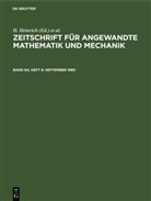 H. Heinrich, G. Schmid - Zeitschrift für Angewandte Mathematik und Mechanik - Band 60, Heft 9: September 1980
